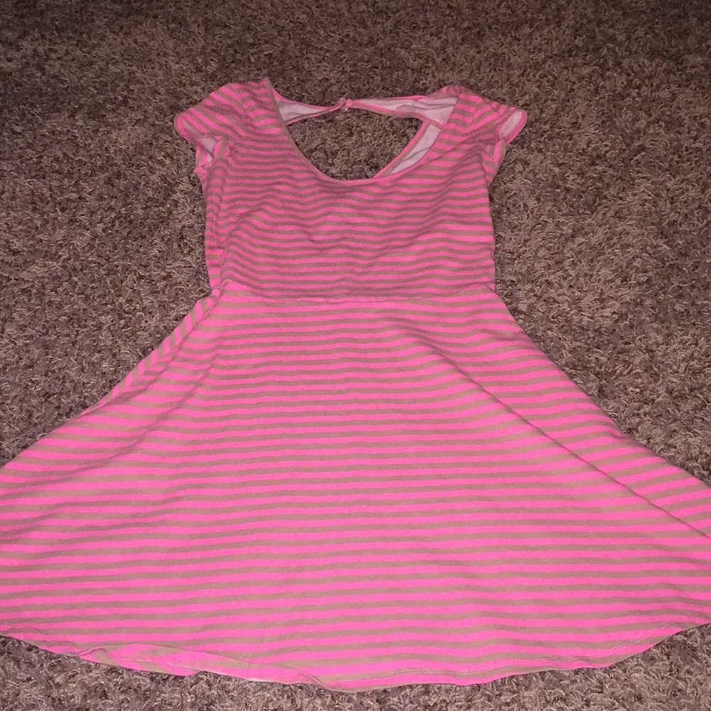 American Eagle Striped Fit and Flare Dress